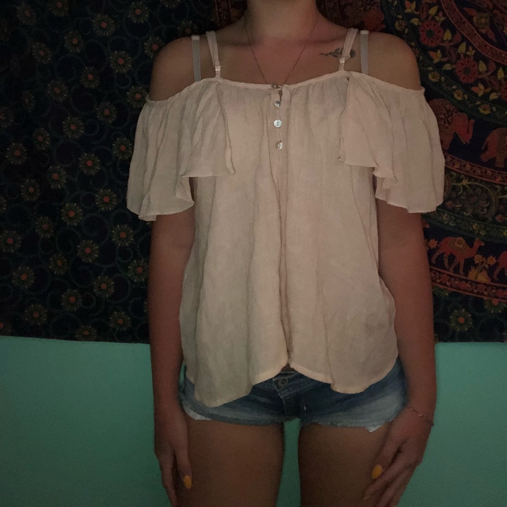 Light pink top